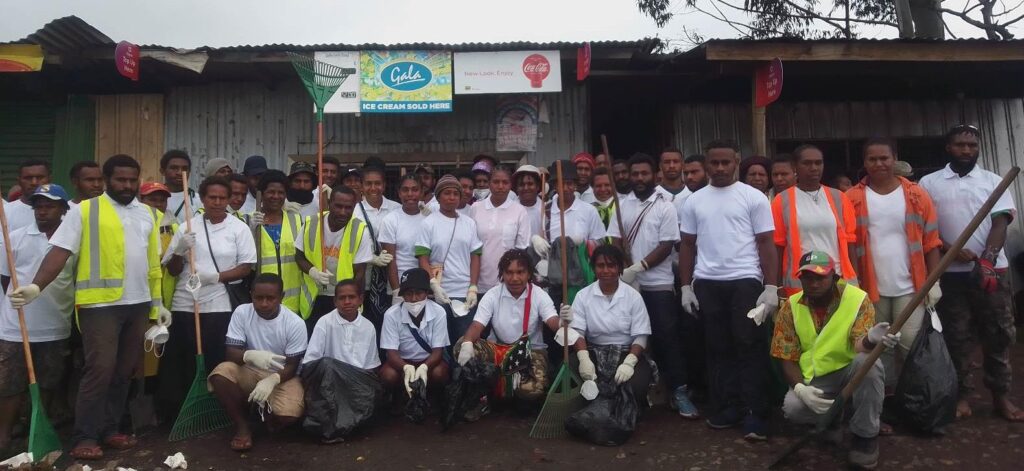 Kudjip Market community clean-up, Jiwaka Province
