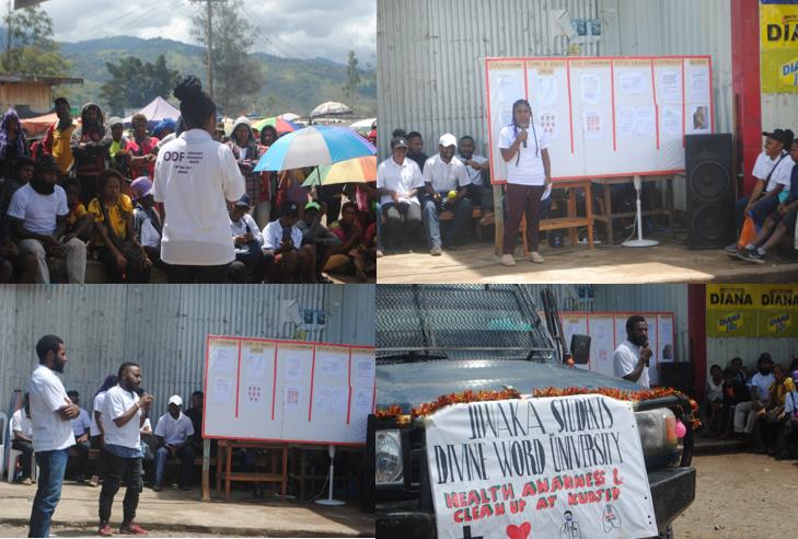 Cancer awareness campaign at Kudjip market