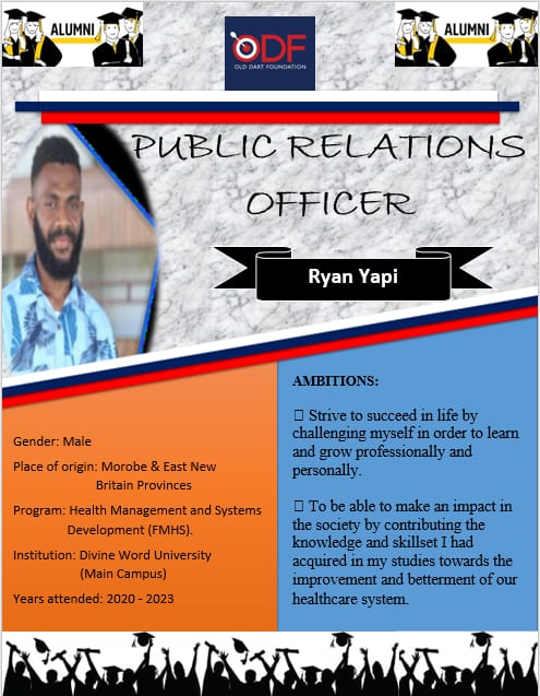 Ryan Yapi — Public Relations Officer